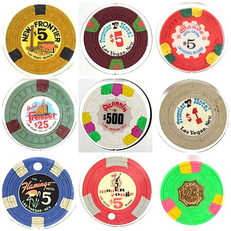  vintage vegas casino chips